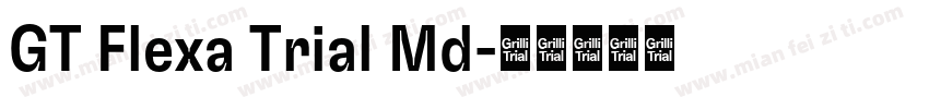 GT Flexa Trial Md字体转换